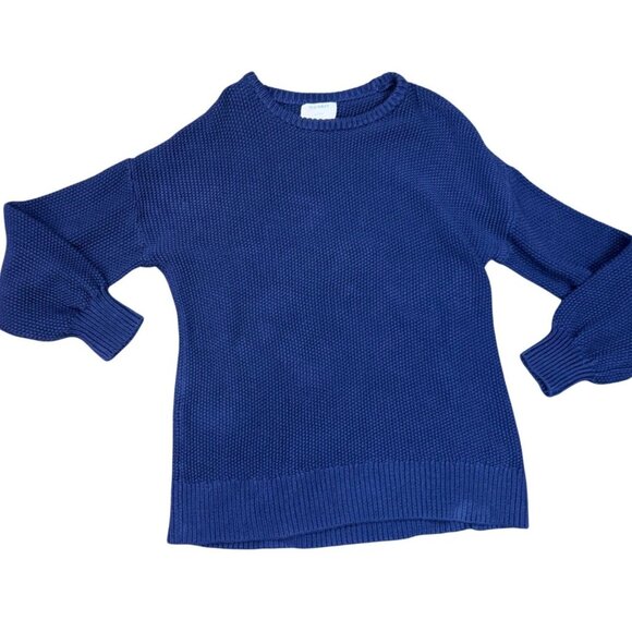 Old Navy Textured Tunic Sweater in Lost at Sea Blue Size Medium - Picture 6 of 6
